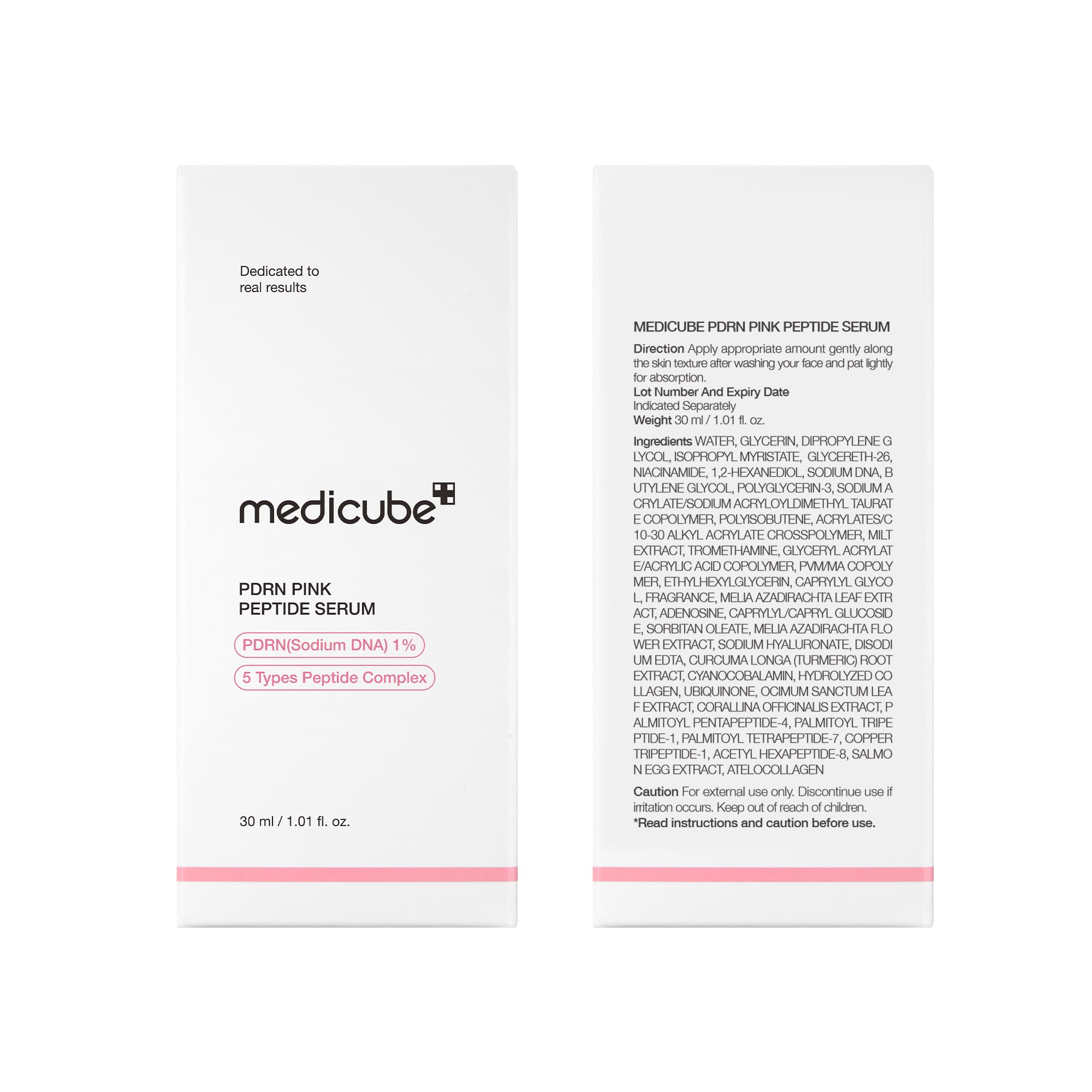 medicube Salmon DNA PDRN Pink Peptide Serum, Pink glow serum, Peptide, Niacinamide, Hydrating & Moisturizing & Firming, Uneven Skin Tone, Korean Skincare | 1.01 fl.oz. (1.01 fl.oz., Salmon DNA PDRN)
